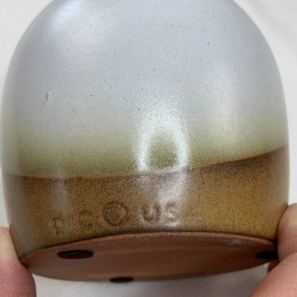 Vintage Pottery Craft Stoneware Vase Southwest Pottery Bottle Top Speckled 6" - Picture 7 of 7